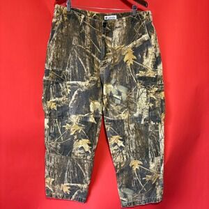 Columbia Mens Size 40 Realtree Camo Cargo Pants Hunting Fishing Outdoors